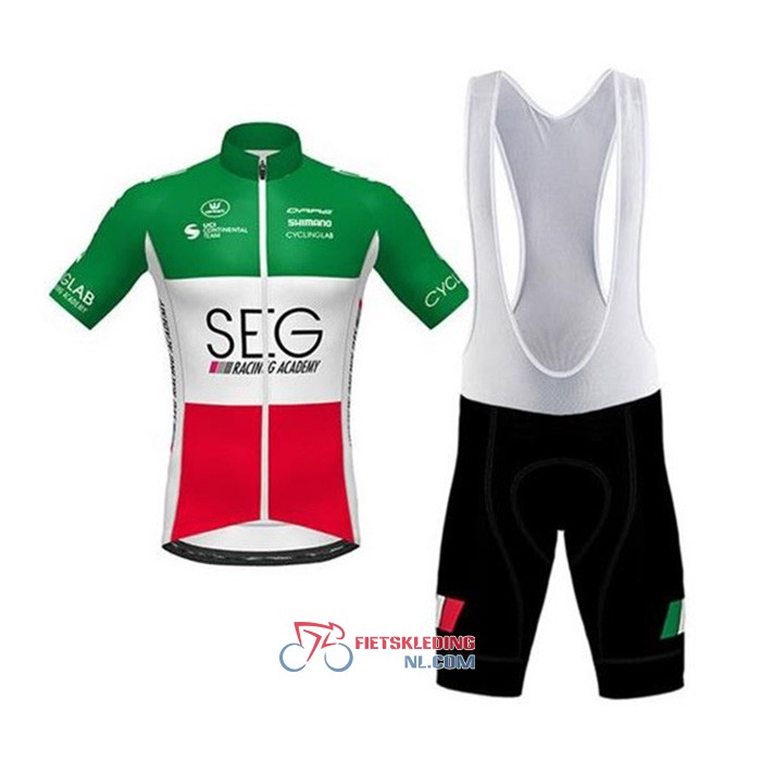SEG Racing Academy Fietsshirt Met Korte Mouwen 2020 en Korte Koersbroek Campione Italie